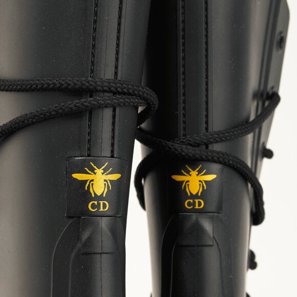 Christian Dior DiorCamp Bee Accent Rubber Combat Style Boot - Picture 9 of 10